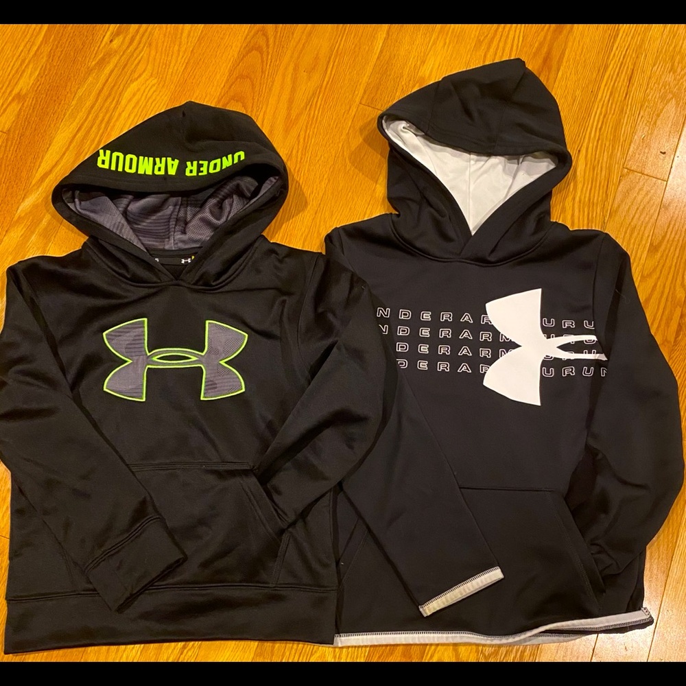 2 boys Under Armour hoodies